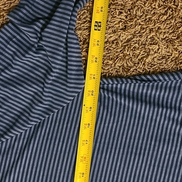 Soft Surroundings super soft cotton tunic long sleeve blue striped excellent con - Picture 6 of 9